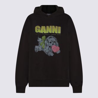 Ganni Dark Grey Cotton Sweatshirt