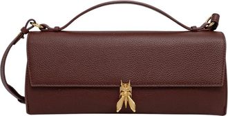 Patrizia Pepe Dames, Tassen, Bruin, Maat: ONE Size Leer