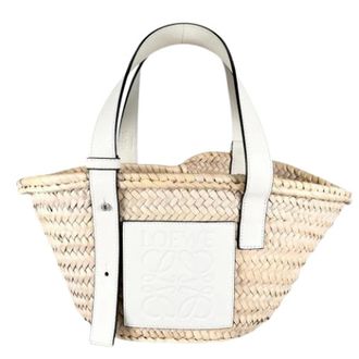 Loewe Pre-owned Tote Bags, female, White, Size: ONE SIZE Pre-owned Basket Handbag