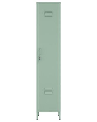 Manhattan Comfort Naomi Modern Single Locker Storage Cabinet with 5 Adjustable Shelves