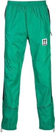 Off-white Mens Off-White SS21 Side Stripe Athleisure Casual Sports Pants Slim Fit Green OMCA123S20A230204400