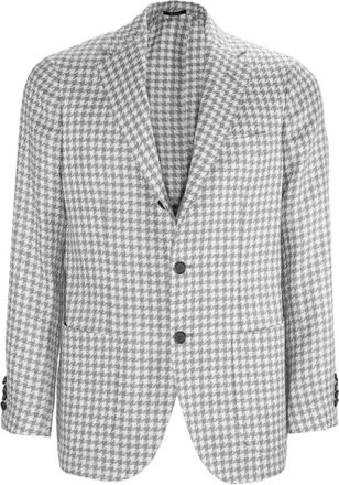 Sartorio Napoli Blazer con revers a lancia - Bianco