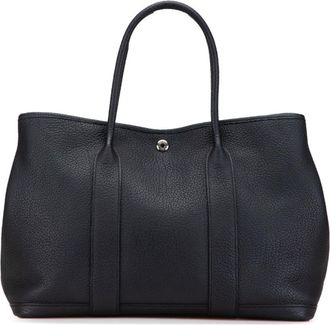 Hermès Garden Black Negonda Leather Tote Bag (Pre-Owned)