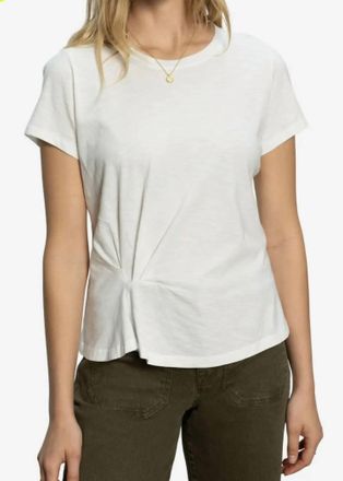 Sanctuary Twist Front Crew Neck Tee In White