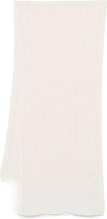 Lady Anne Kasjmier Kabel Gebreide Wrap Sjaal - Dames - Wintersjaals - Wit - ONE Size - Kasjmier - Accessoires