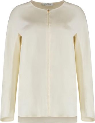 Max Mara Mitico Blouse - Dames - Blouses - Beige - L - Overhemden