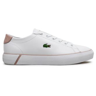 Lacoste Gripshot BL Leather Synthetic Womens Comfort Trainers - White Light Pink - Size:UK 6.5