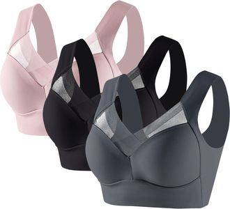 Generic Wireless Bras for Women UK Plus Size Underwired Support Coverage Push Up