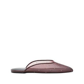 Magda Butrym Mesh Flat Mule - Dames - Slip ons - Rood - 38 1/2 EU - Leer - Schoenen