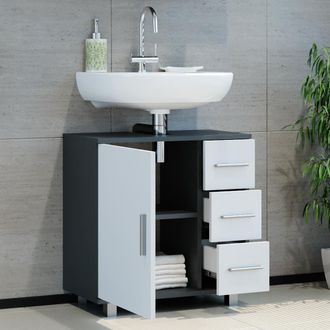 Vicco Mueble Bajo Lavabo Ilias, Antracita, 60 X 60 Cm Vicco
