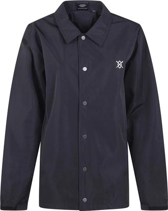 Daily Paper Clothing Alias Dias Coach Jacket - Heren - Zomerjassen - Zwart - M - Polyester - Jassen
