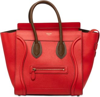 Celine Pre-owned Celine Mini Bicolor Leather Luggage Tote Ladies AGIII2177L5T5NDA
