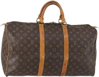 Louis Vuitton Pre-owned Weekend Bags, female, Brown, Size: ONE SIZE Pre-owned Vintage Weekend Bag