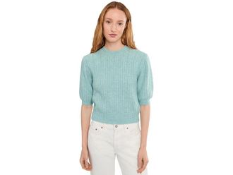 Madewell Charm Stitch Hazel Twinset T-Shirts Womens Sweater Mint Blue 1 : XL (Womens 14-16), Elastane/Polyamide/Viscose