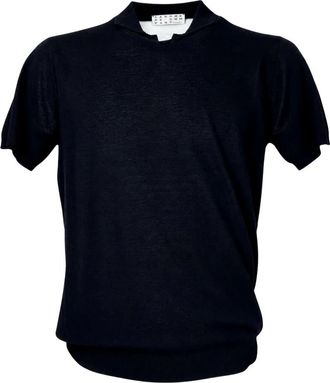 Cashmere Company Shirts - Heren - Polos - Zwart - 2XL - Tops