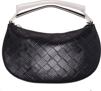 Nina Cory Diamond Quilted Faux Leather Top Handle Bag in Black at Nordstrom