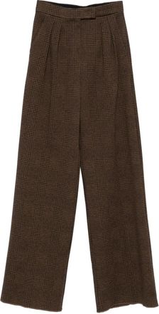 Max Mara Pantaloni a quadri - Marrone