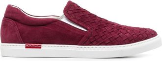 Scarosso Gabriella woven suede sneakers - women - Suede - 36 - Pink