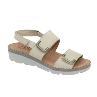 Eric Michael Womens Chrissa Sandal In Bone