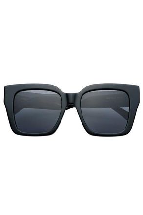 Freyrs Eyewear Bon Chic Oversized Square Sunglasses in Black at Nordstrom
