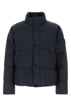 Stone Island Quilted Down Down Jacket - Navy