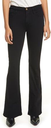 Frame Denim Le Pixie High Waist Flare Jeans in Film Noir at Nordstrom Rack, Size 24P