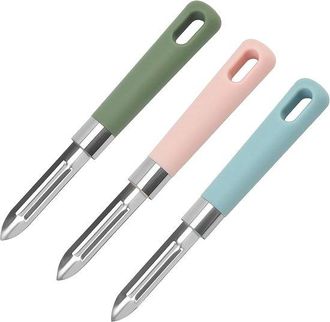 OEM Juego De 3 Peladores De Patatas, Verduras Y Frutas - Mango Ergon&oacute;mico Antideslizante, Apto Para Lavavajillas