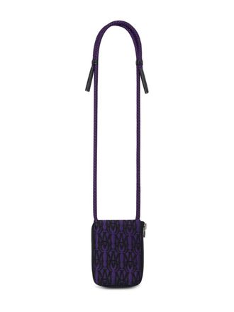 Amiri Portafoglio con monogramma jacquard - Viola