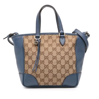 Gucci Pre-owned Womens Gg Tote Monogrammed - Tan Textile - One Size
