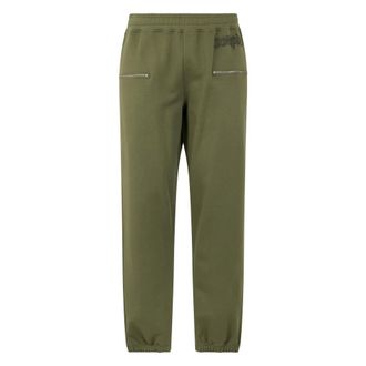 Moschino Straight olive green Trousers with practical pockets - male - Moschino - Straight Trousers - Green - M - Trousers