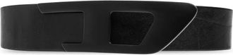 Diesel B-D Logo 2.0 Leren Riem - unisex - Riemen - Zwart - 95 CM - Leer - Accessoires