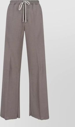 Rick Owens wide leg trousers button detail back pocket