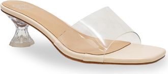 Chase + Chloe by Intouch Footwear Oriana Clear Sandal in Off White Pu at Nordstrom Rack, Size 7.5