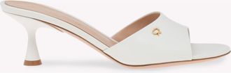 Gianvito Rossi Ascent Mule 55 in White Nappa at Nordstrom, Size 35.5