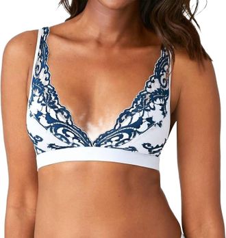 Wacoal Womens Retro Chic Full Figure Underwire Bra In Arctic Ice/titan