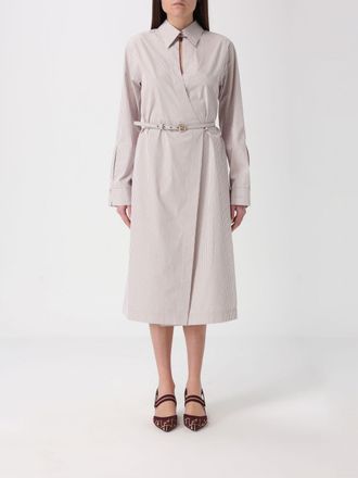 Fendi Abito chemisier Fendi in cotone a righe