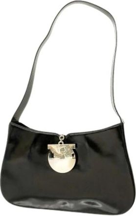Ferragamo Pre-owned Shoulder Bags, female, Black, Size: ONE SIZE Pre-owned Shoulder Bag