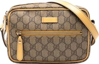 Gucci Pre-owned Cross Body Bags, female, Brown, Size: ONE SIZE Pre-owned Printed Pattern Camera Bag