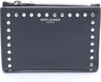 Saint Laurent Black Leather Wallet (Bi-Fold) (Pre-Owned)