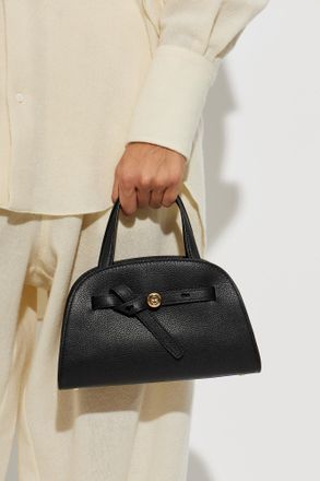 Tory Burch Leather Bag Romy Small, Womens, Black