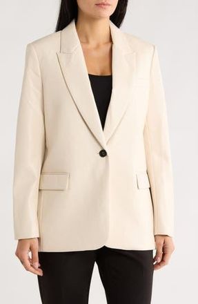 Love Token Alexa Faux Leather Blazer in Cream at Nordstrom Rack, Size X-Small