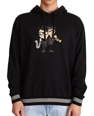 Dolce & Gabbana Muzikant Print Hoodie Tsh6398