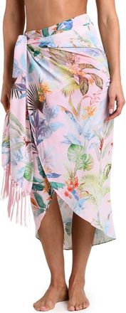 L'agence Palm Colorful Cover-Up Pareo in Pink Multi at Nordstrom