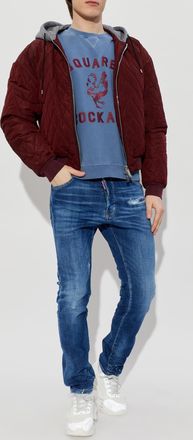 Dsquared2 Sweatshirt With Logo, Mens, Blue