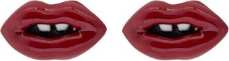 Marc Jacobs Lips Stud Earrings - Gold - One Size