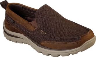 Skechers Mens Superior Milford Loafer, Brown, 12 UK Wide
