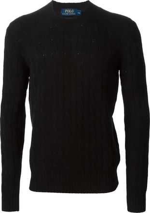 Polo Ralph Lauren cable knit jumper - Nero