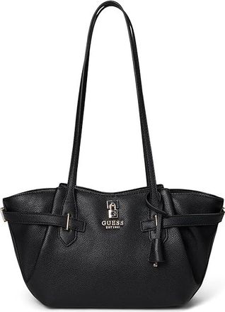 Guess Yesba Girlfriend Shoulder Satchel Shoulder Handbags Black, Polyurethane