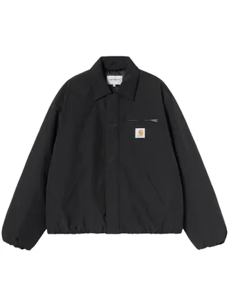 Carhartt Work in Progress Black Boxy Concealed Closure Jacket