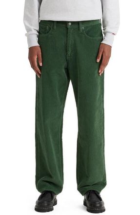 Levi's 568 Loose Straight Leg Corduroy Jeans in Python Green Cord Gd at Nordstrom, Size 38 X 32